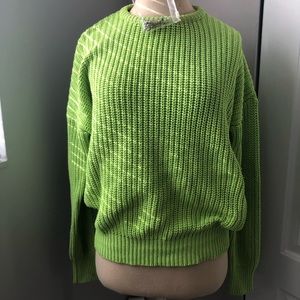 PRE OWNED AMERICAN APPAREL GREEN SWEATER SIZE S